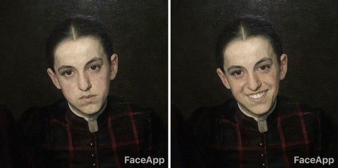 Парень ходит по музеям и смешит старинные портреты с помощью FaceApp