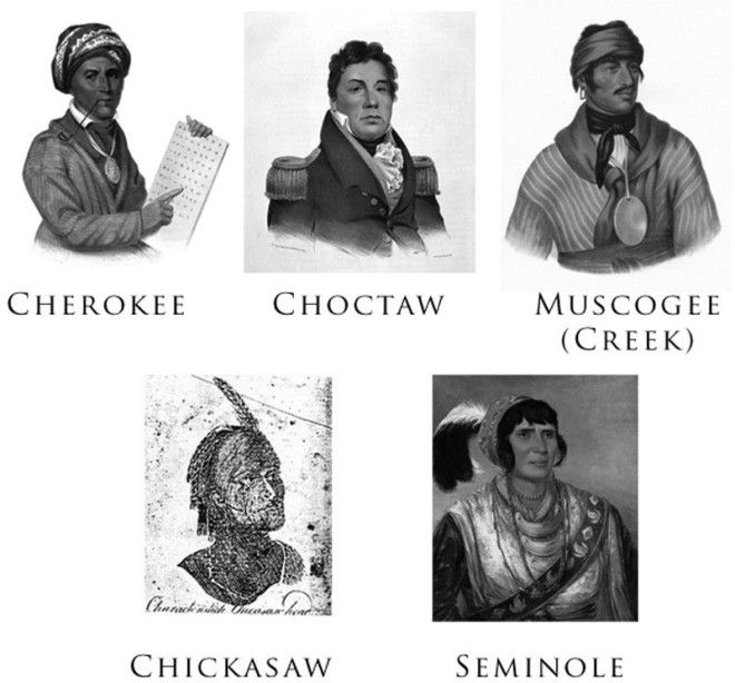 FiveCivilizedTribesPortraits