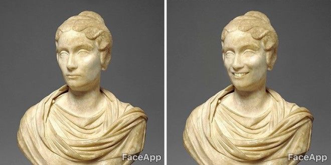 Парень ходит по музеям и смешит старинные портреты с помощью FaceApp