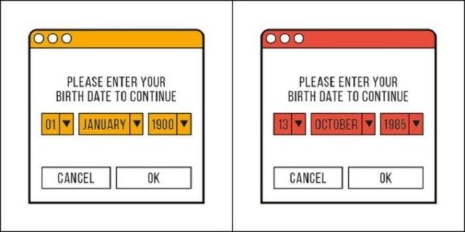 Одни люди вписывают нереальную дату рождения при заполнении анкеты в интернете другие наоборот пишут реальную