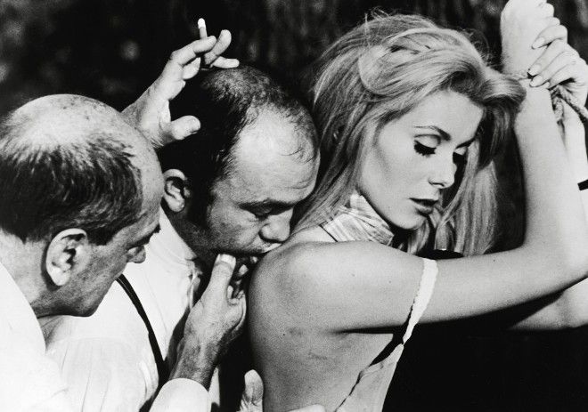 Director Luis Bunuel and Catherine Deneuve Belle De Jour 1967 Local Caption 