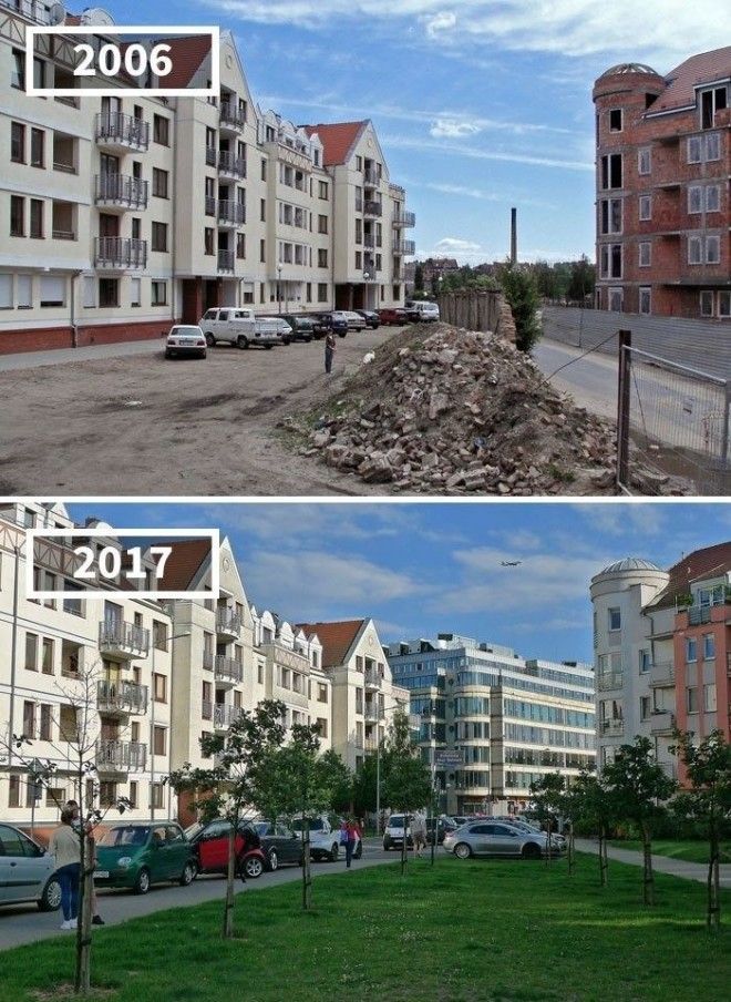 Улица Чиперска Познань Польша 2006 2017 История в фотографиях бег времени города до и после изменения в мире фото фотопроект фотосвидетельства