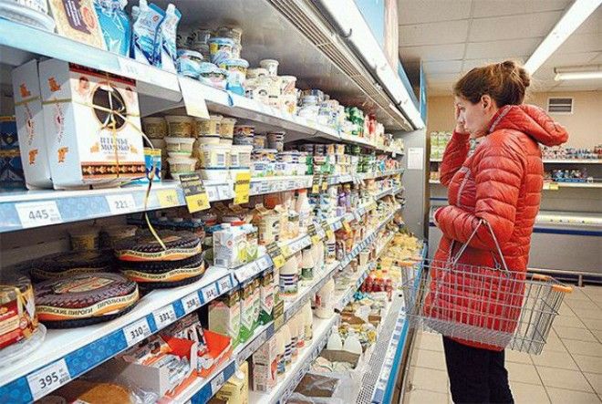 Свежие продукты в супермаркете