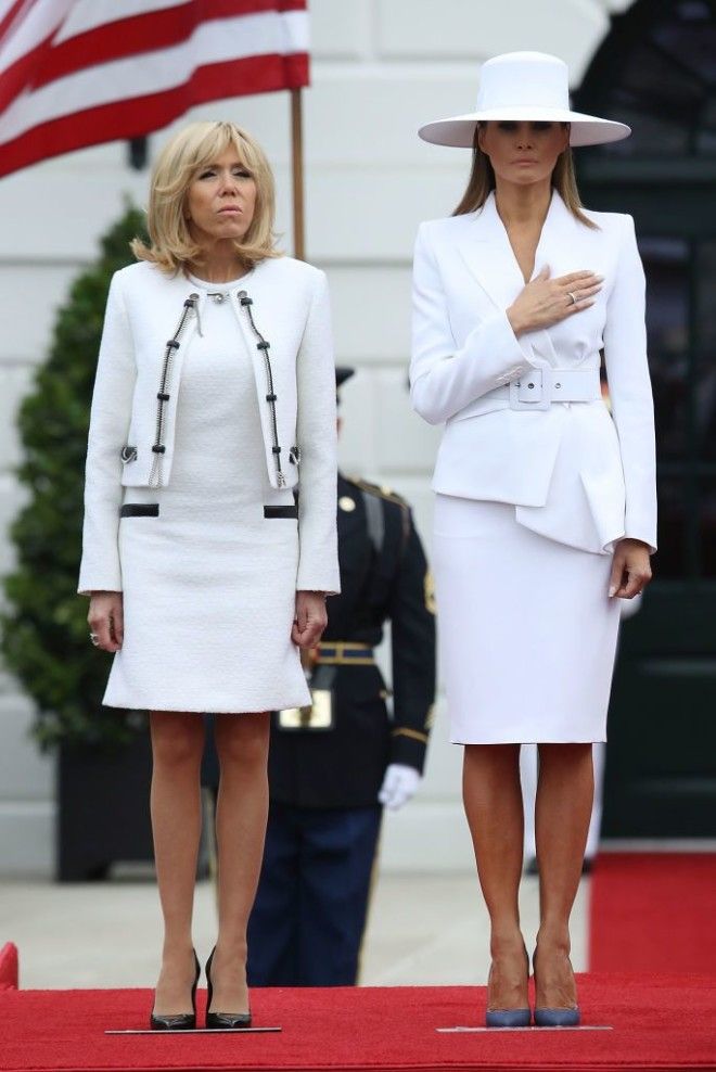 Lady in white Мелания Трамп сразила безупречным образом