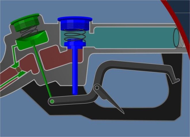 Как заправочный пистолет знает, что бензобак полон?