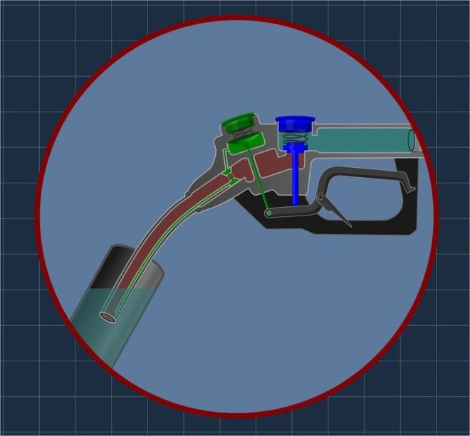 Как заправочный пистолет знает, что бензобак полон?