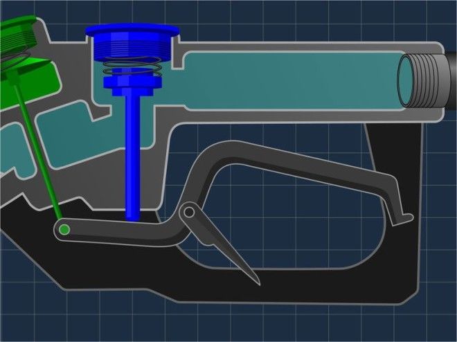 Как заправочный пистолет знает, что бензобак полон?