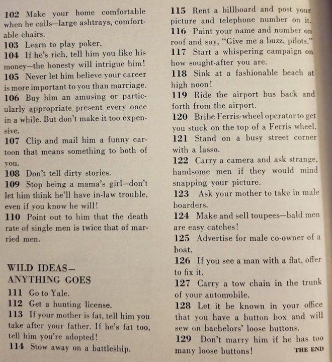 129 замечательных советов из 1958 года о том, как выйти замуж ynews, женщины, замужество, интересное, как выйти замуж, психология, советы
