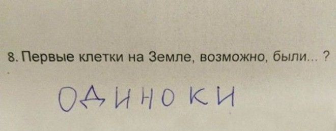 Бесподобные ответы школьников с которыми не поспоришь