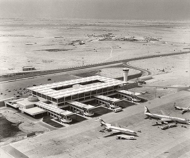 Аэропорт Дубая в 1965 году