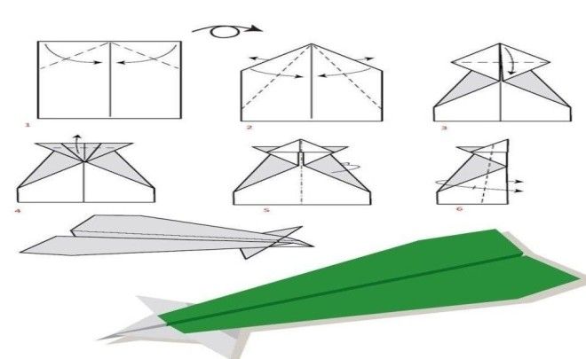 бумажный самолетик своими руками