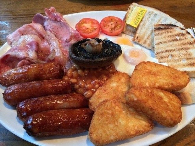 Full English breakfast UK