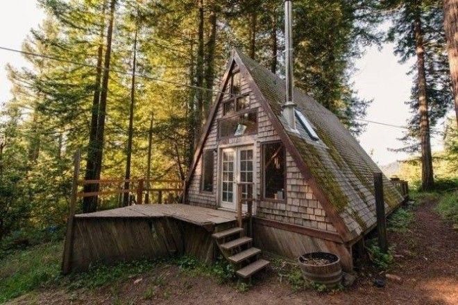 Неприметный с виду домик в лесу