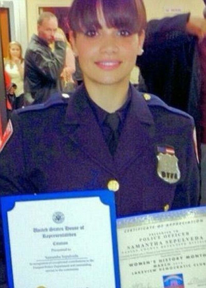 Саманта Сепульведа - самый красивый полицейский Нью-Йорка