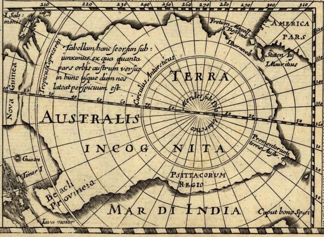 сказочные страны. Terra Australis Incognita на древних картах