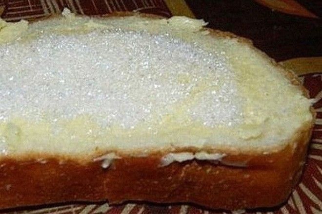 1 Хлеб с маслом и сахаром СССР еда история факты