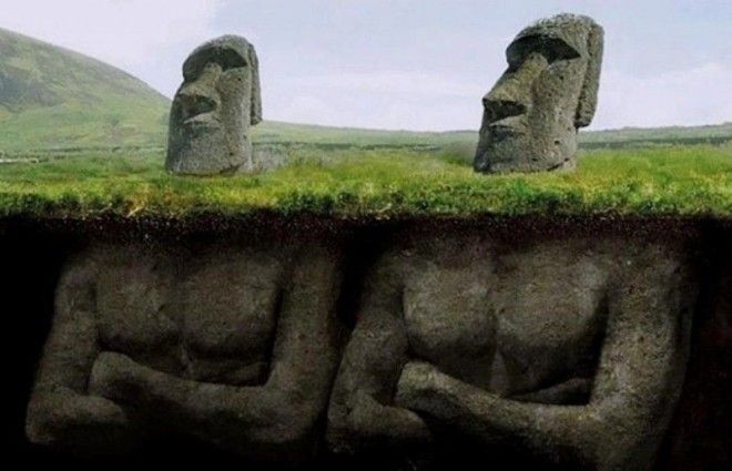 Колоссальные древнейшие моаи раскрывают ученым свои тайны археологи история моаи остров Пасха раскопки статуя тайна