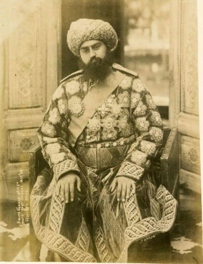 Бухарский эмир. Сайид Музаффаруддин Бахадур Хан. Середина 19 века. 