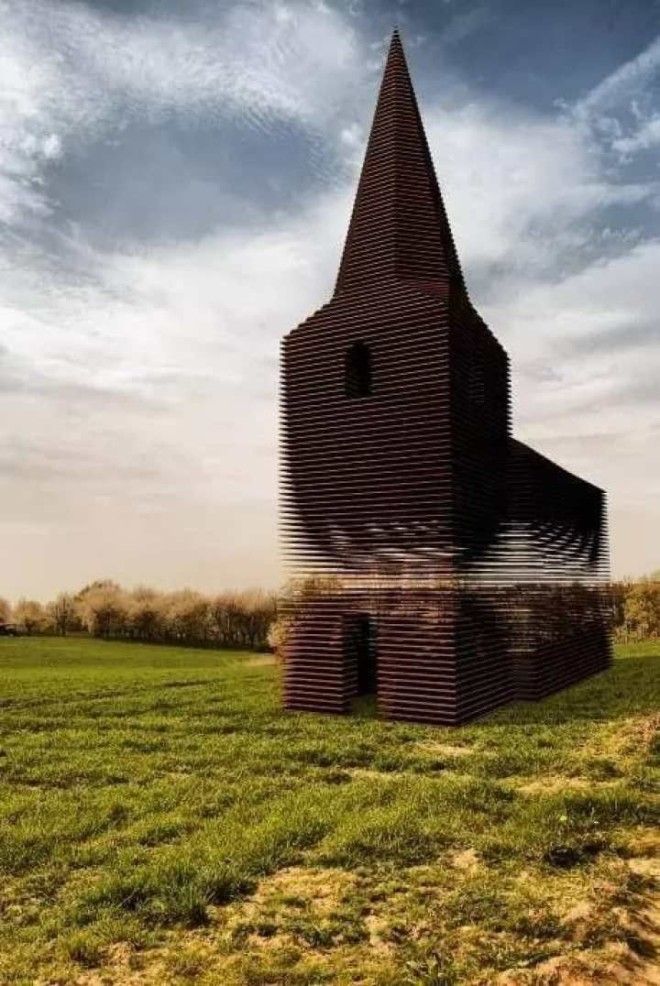 необычная церковь в Бельгии 