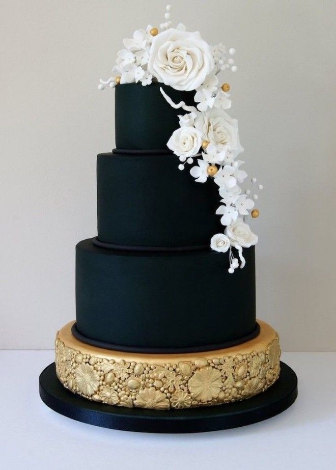 Black Wedding Cake