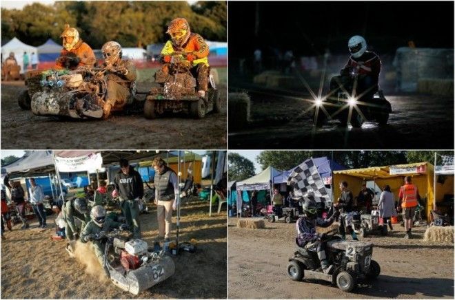 12-часовые гонки на газонокосилках в Англии