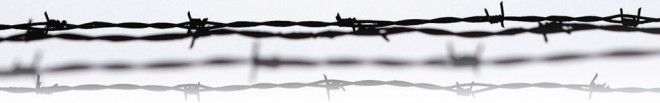 Barbed wire at Auschwitz