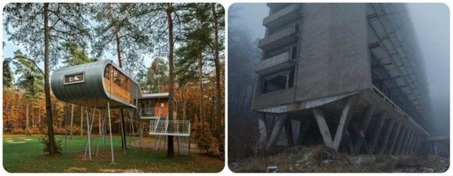 На зависть БабеЯге современные дома на сваях город дом сваи эстетика