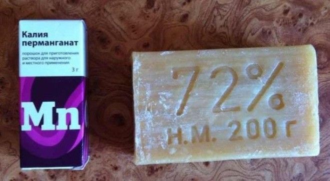 Понадобится мыло и марганцовка Фото uslugcom