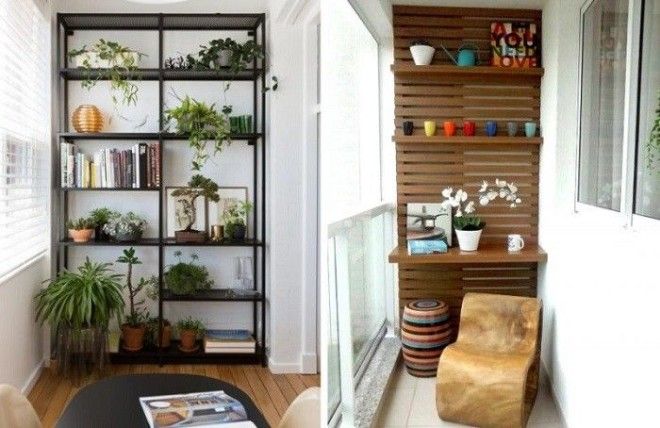 Идеальное место для хранения вещей на балконе стеллажи Фото remooru