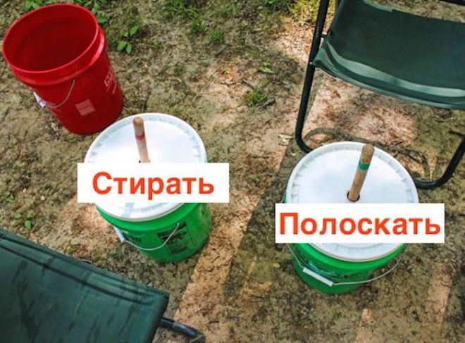 Можно сделать две машинки для стирки и для полоскания