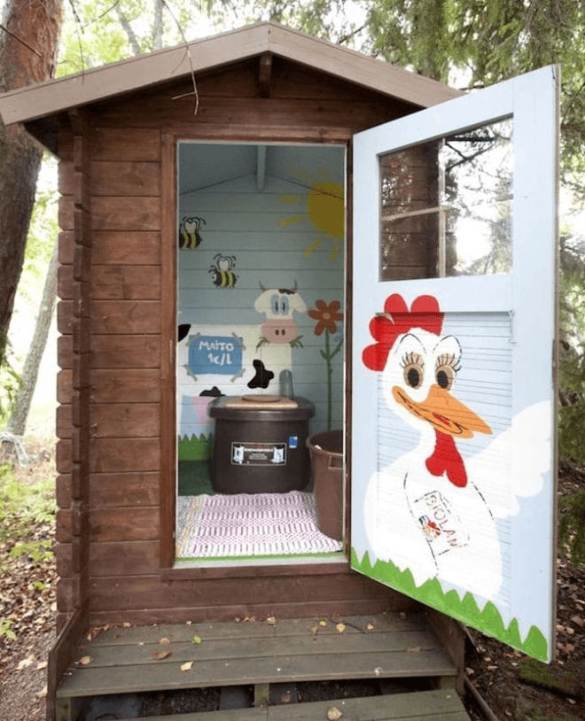 SПодборка самых креативных вариантов туалета для дачи или частного дома