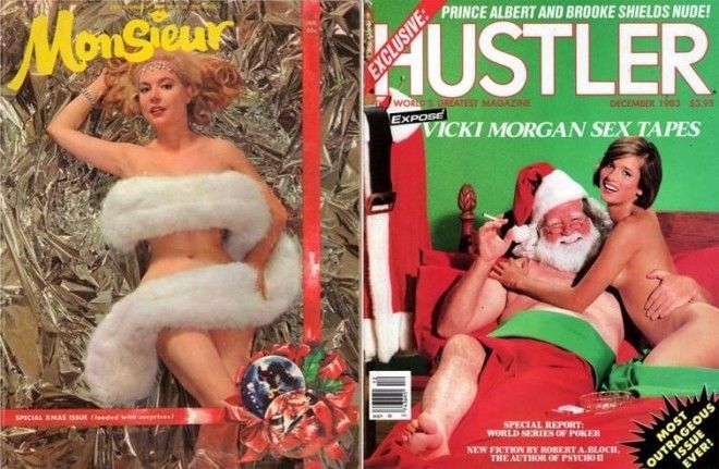 Своеобразный взгляд на Рождество от таких именитых мужских журналов, как: Рlауbоу, Нustlеr, Esquire